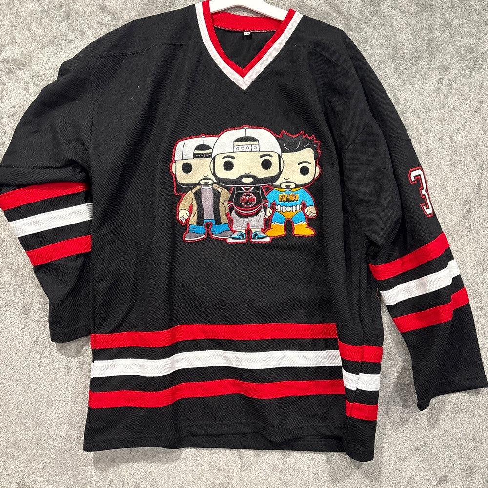 Fat Man Hockey Jersey 3XL Smith 37 Kevin Smith Jay Silent Bob Secret Stash TESD
